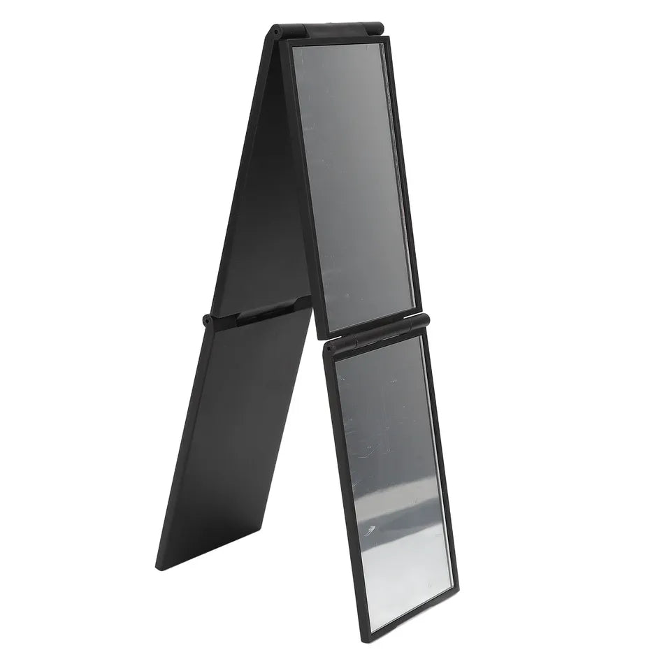 4 Panel Expandable Mirror,360 Degree Foldable Makeup Mirror Multifunction Portable for Hair Cuting,Styling,Grooming