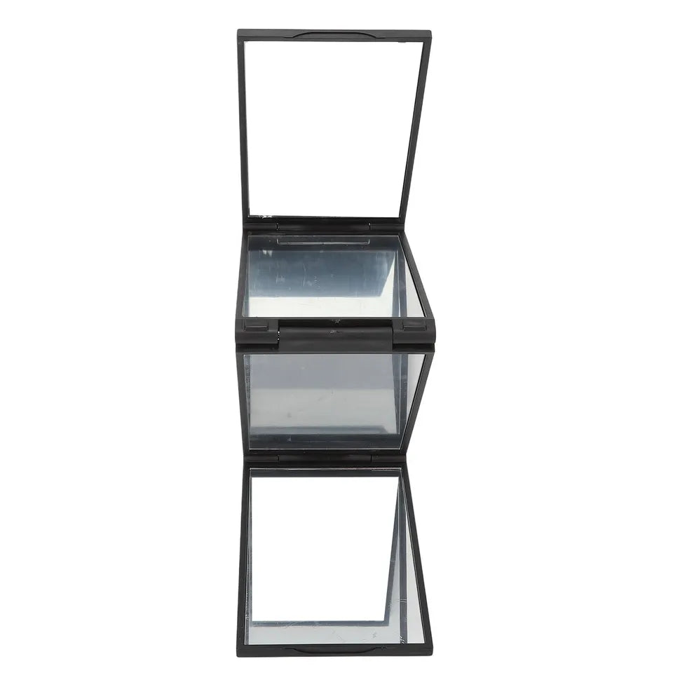 4 Panel Expandable Mirror,360 Degree Foldable Makeup Mirror Multifunction Portable for Hair Cuting,Styling,Grooming