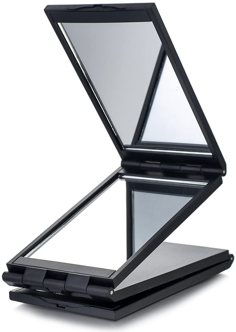 4 Panel Expandable Mirror,360 Degree Foldable Makeup Mirror Multifunction Portable for Hair Cuting,Styling,Grooming