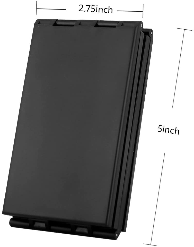 4 Panel Expandable Mirror,360 Degree Foldable Makeup Mirror Multifunction Portable for Hair Cuting,Styling,Grooming