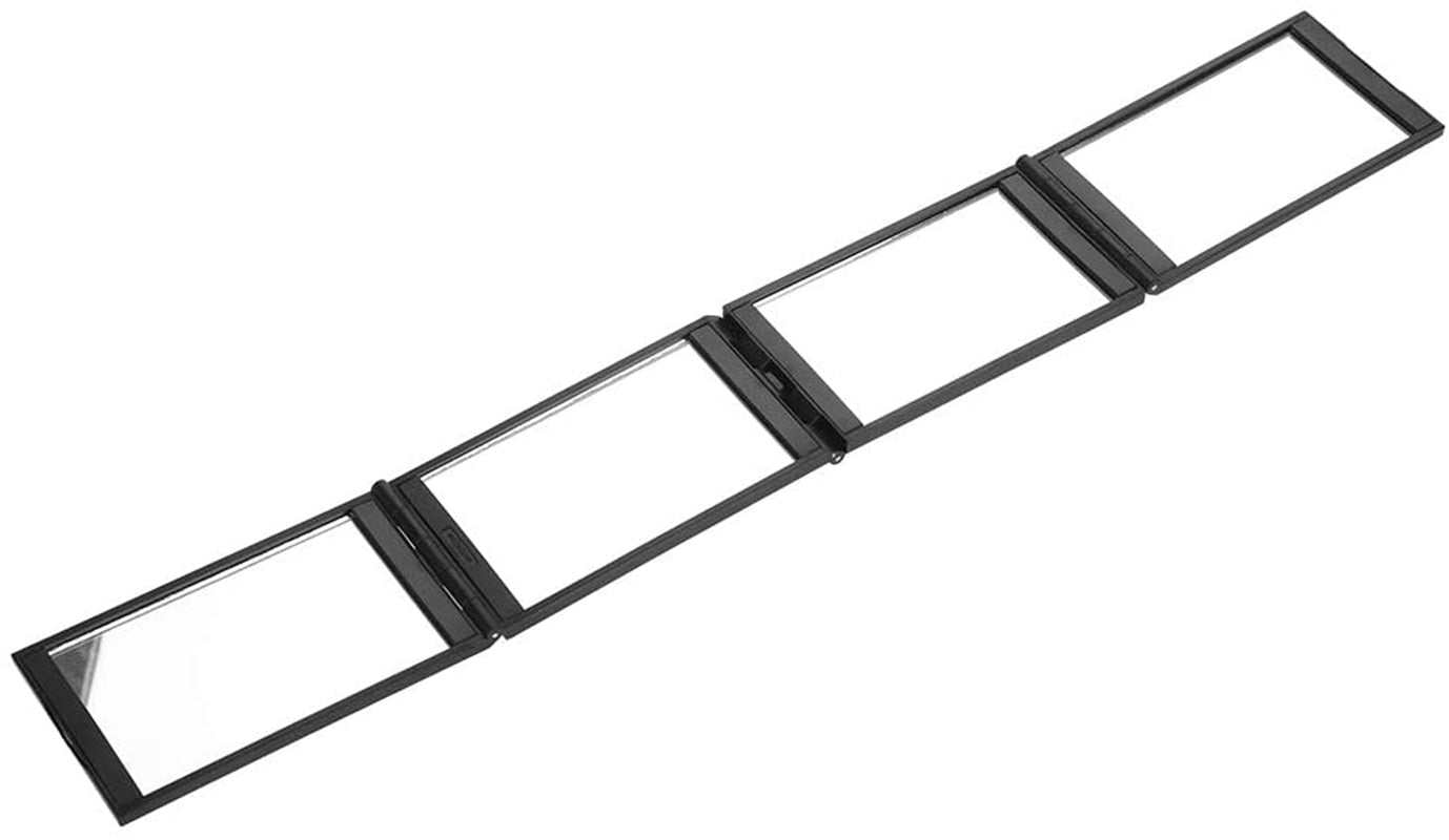 4 Panel Expandable Mirror,360 Degree Foldable Makeup Mirror Multifunction Portable for Hair Cuting,Styling,Grooming