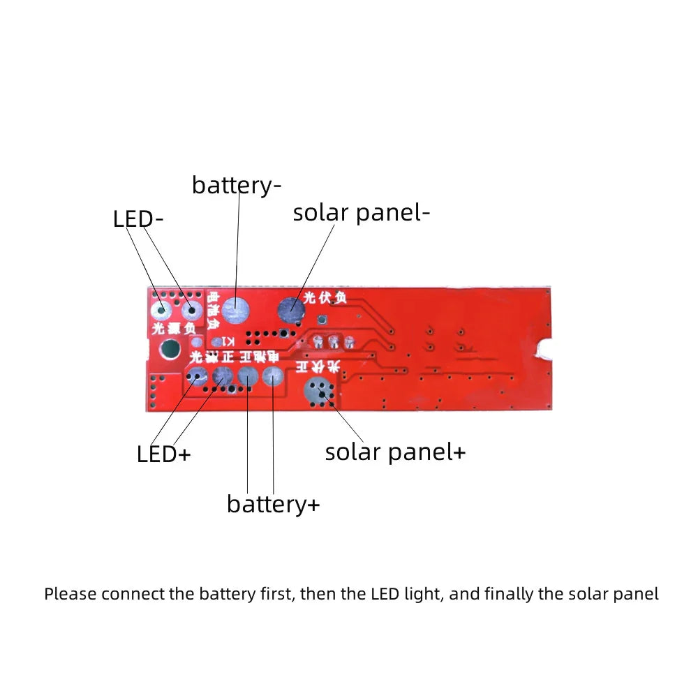 3.2V3.7V Solar Street Lamp Controller Circuit Board with Remote Control Function