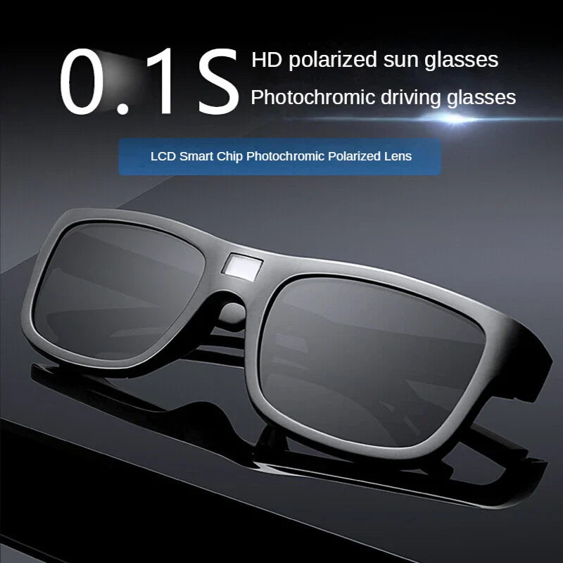 0.1-second Intelligent Photosensitive/Photochromic Color-changing Polarized Sunglasses
