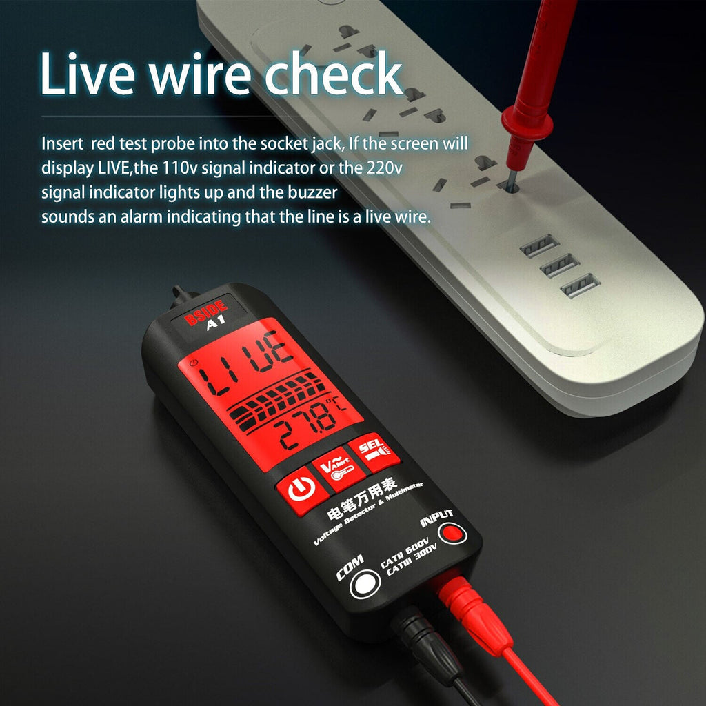 A1 Fully Automatic Intelligent Pocket Digital Multimeter Non-Contact electric Detector
